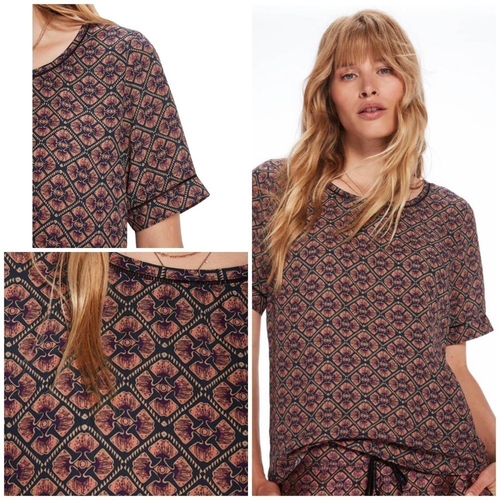 EUC Scotch & Soda Madison Scotch Lattice Lace Top​​​​​​​